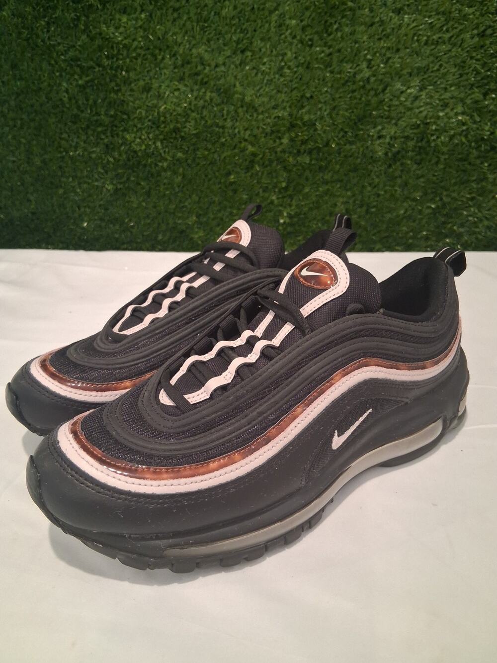 Nike Air Max 97 Tortoise Shell Black Metallic Gold Women's Size 9 CU4751-001
